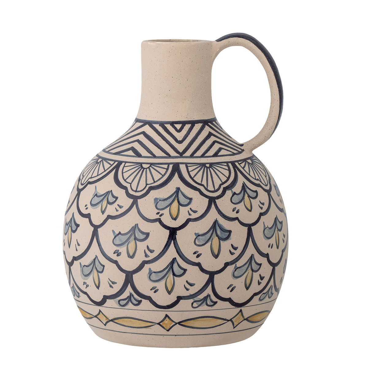 Bloomingville Nadya Vase, Blue, Stoneware