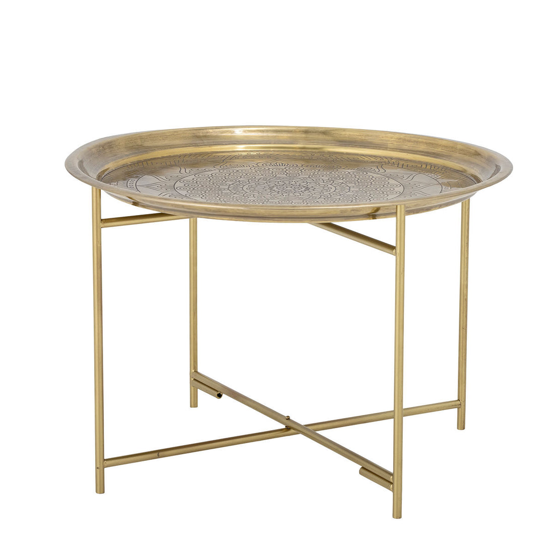 Bloomingville Dalia tray table, brass, iron