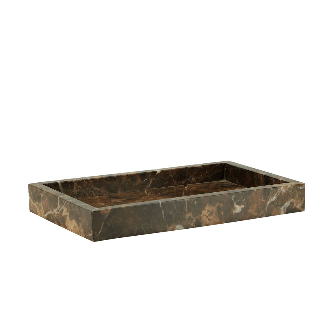 Cozy Living Jilly Marble Tray - TOFFEE BROWN - S