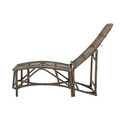 Bloomingville dione sun lounger, brown, rattan