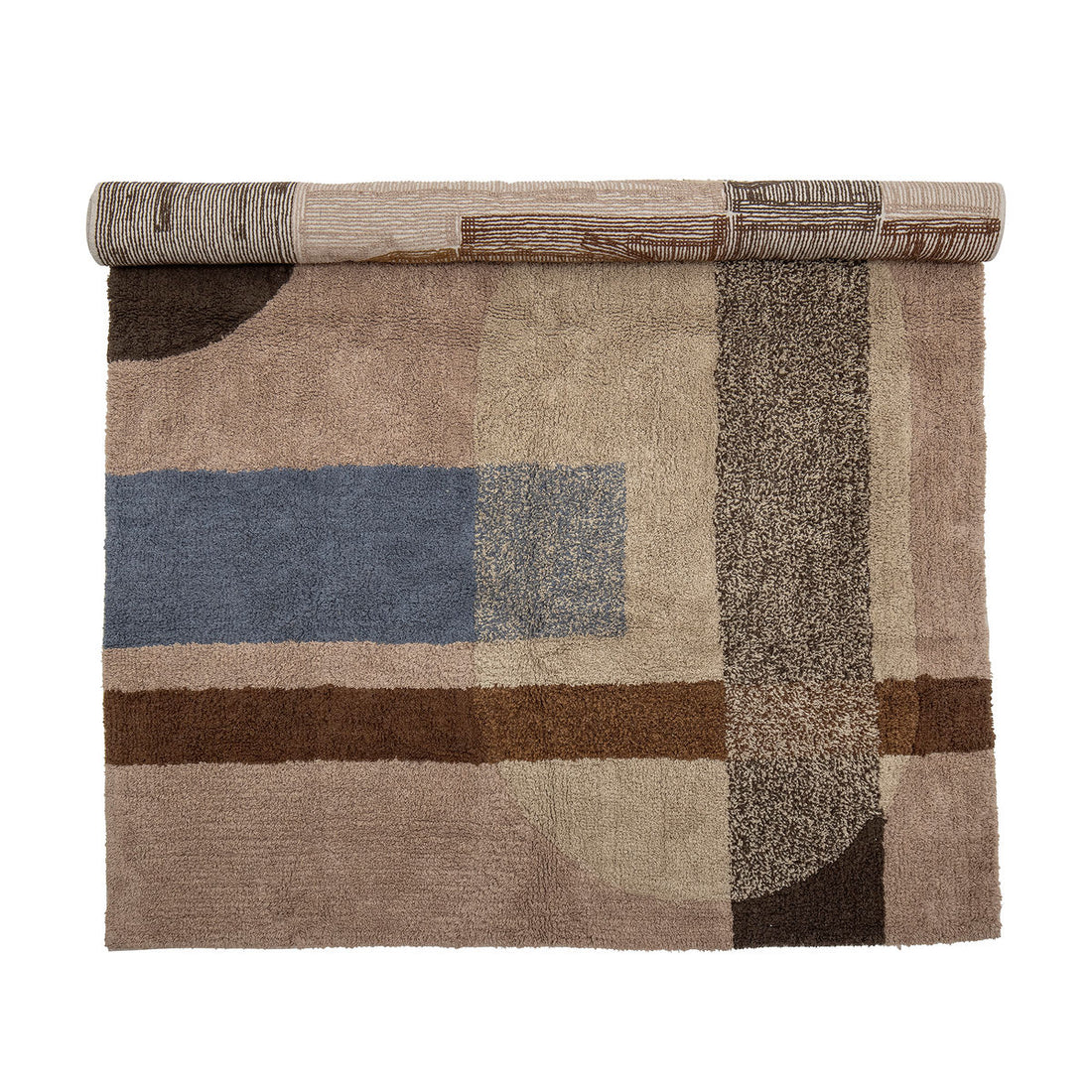 Bloomingville Zofia rug, brown, cotton
