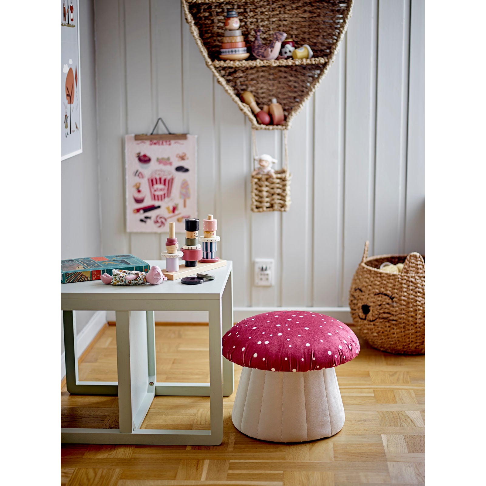 Bloomingville MINI Ditter Bogreol, Brun, Søgræs - Bloomingville MINI - DesignGaragen.dk