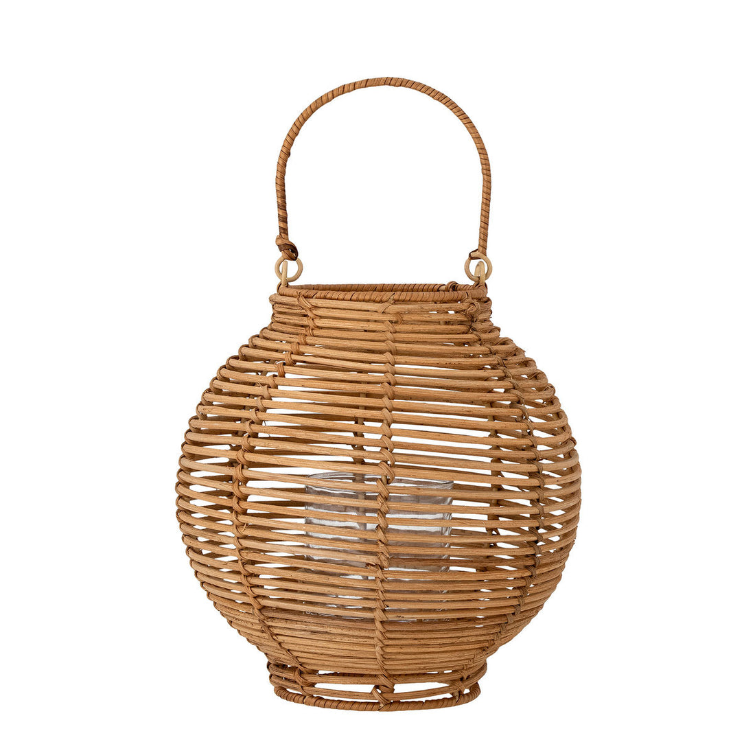 Bloomingville Malua lantern w/glass, nature, rattan