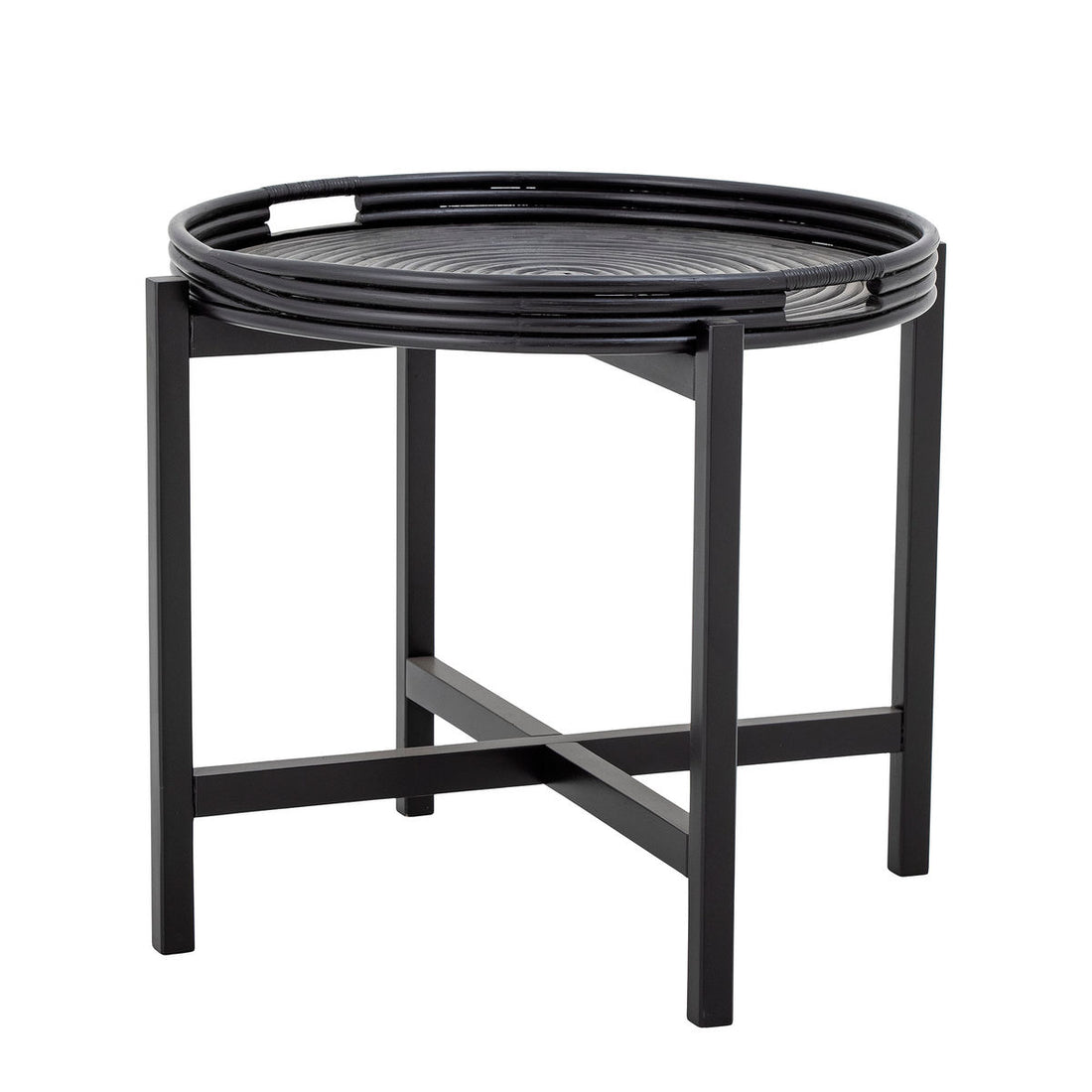 Bloomingville Milli Bakke Table, Black, Rattan