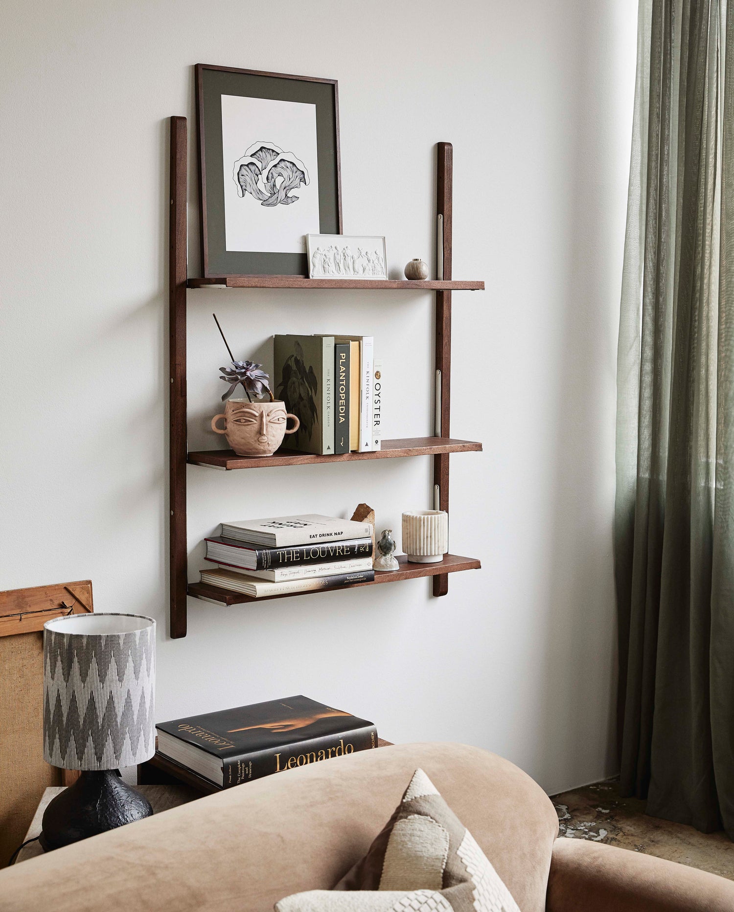 SINCA shelf in mango trees - dark brown