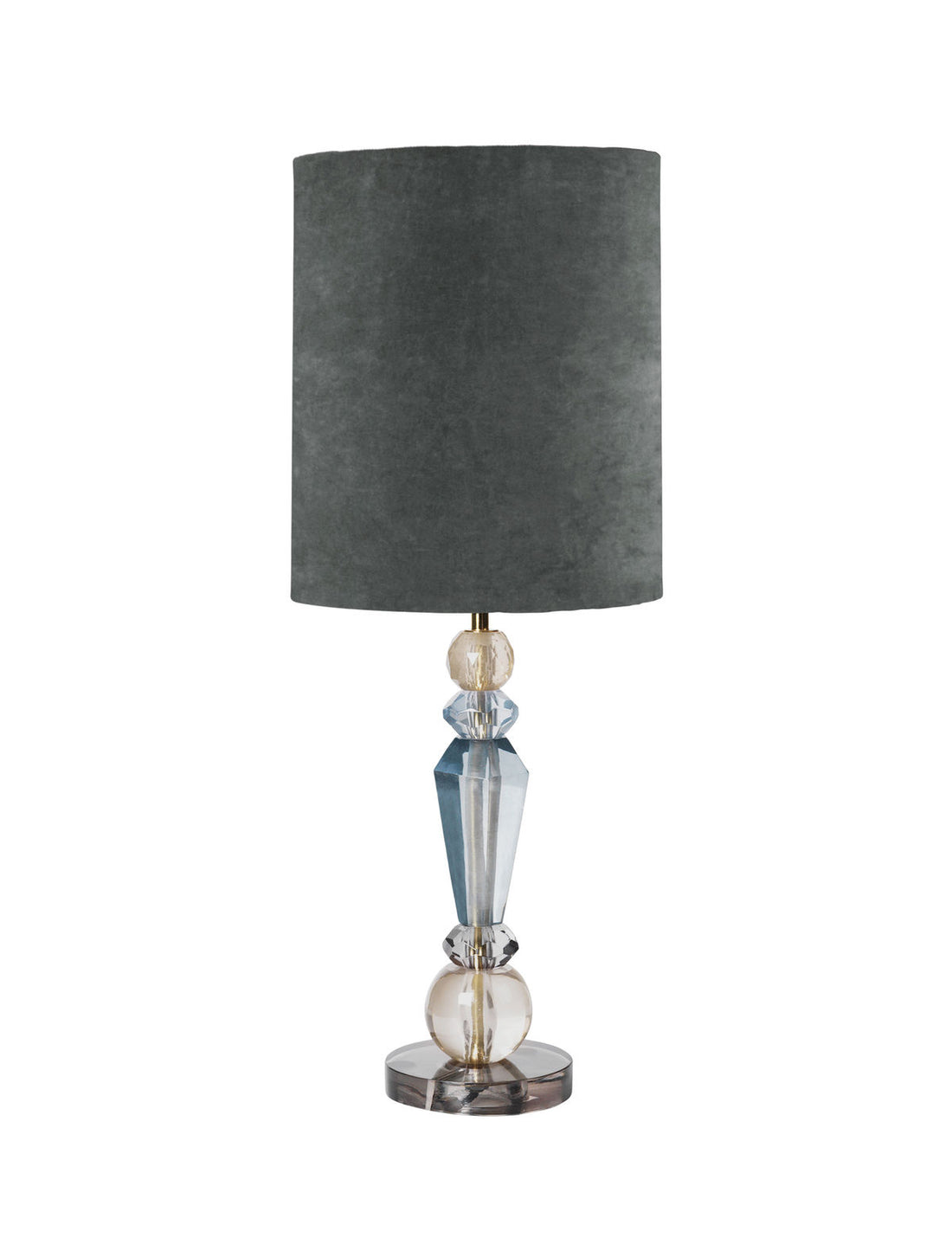 Cozy Living Caia Glass Lamp AGATE w. Coal Shade