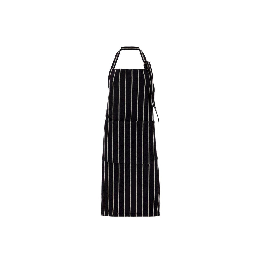 House Doctor apron, Chef, Black with White Stripes