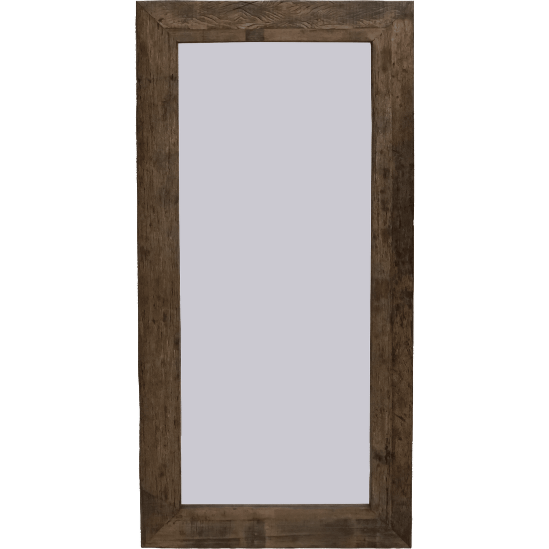 Trademark Living Laco large wall mirror with wooden frame