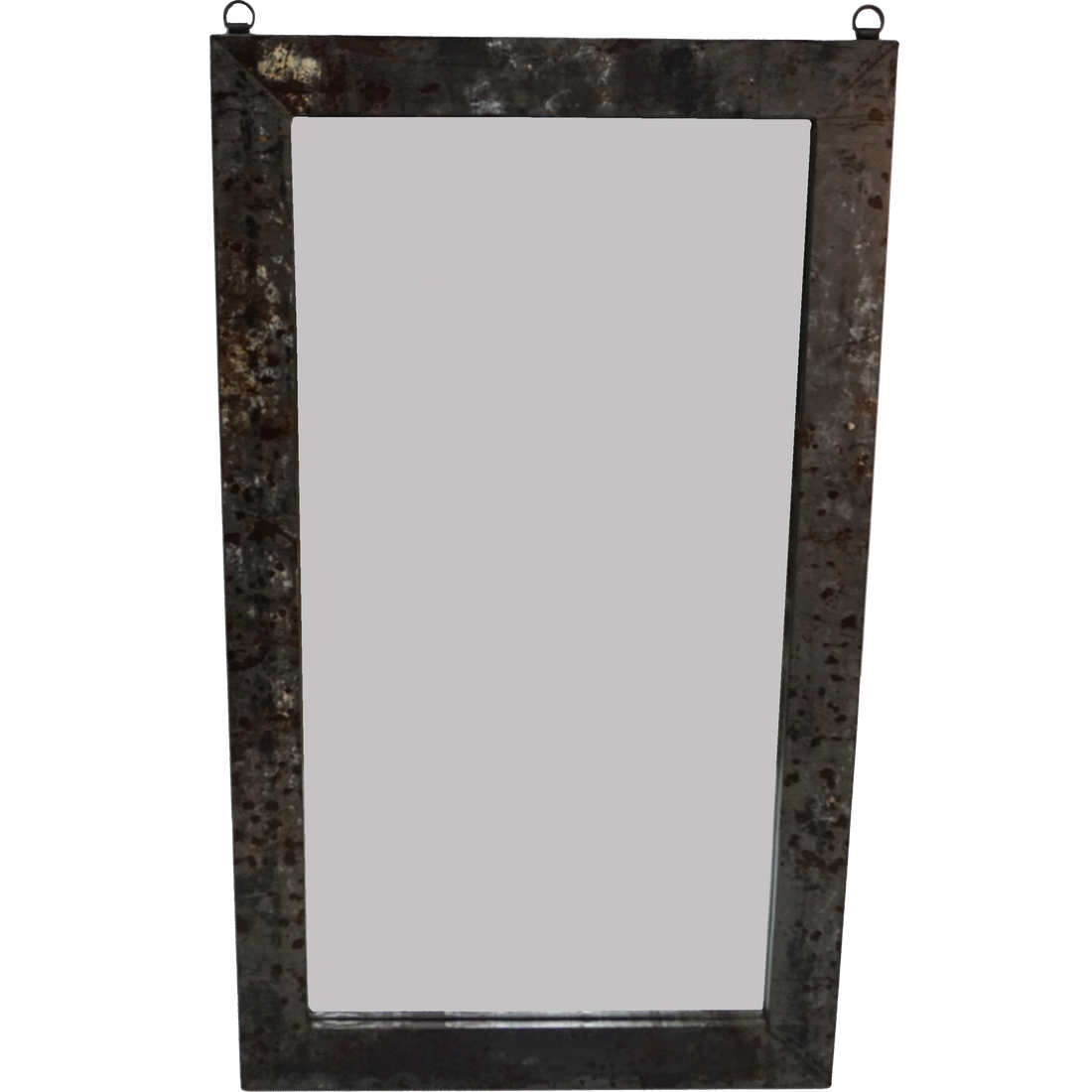 Trademark Living Houston mirror with raw iron frame
