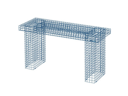 Kalager Design Wire Bench, Pastel Blue