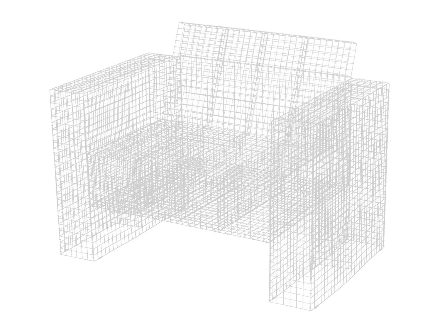 Kalager Design Wire LoungeChair, white