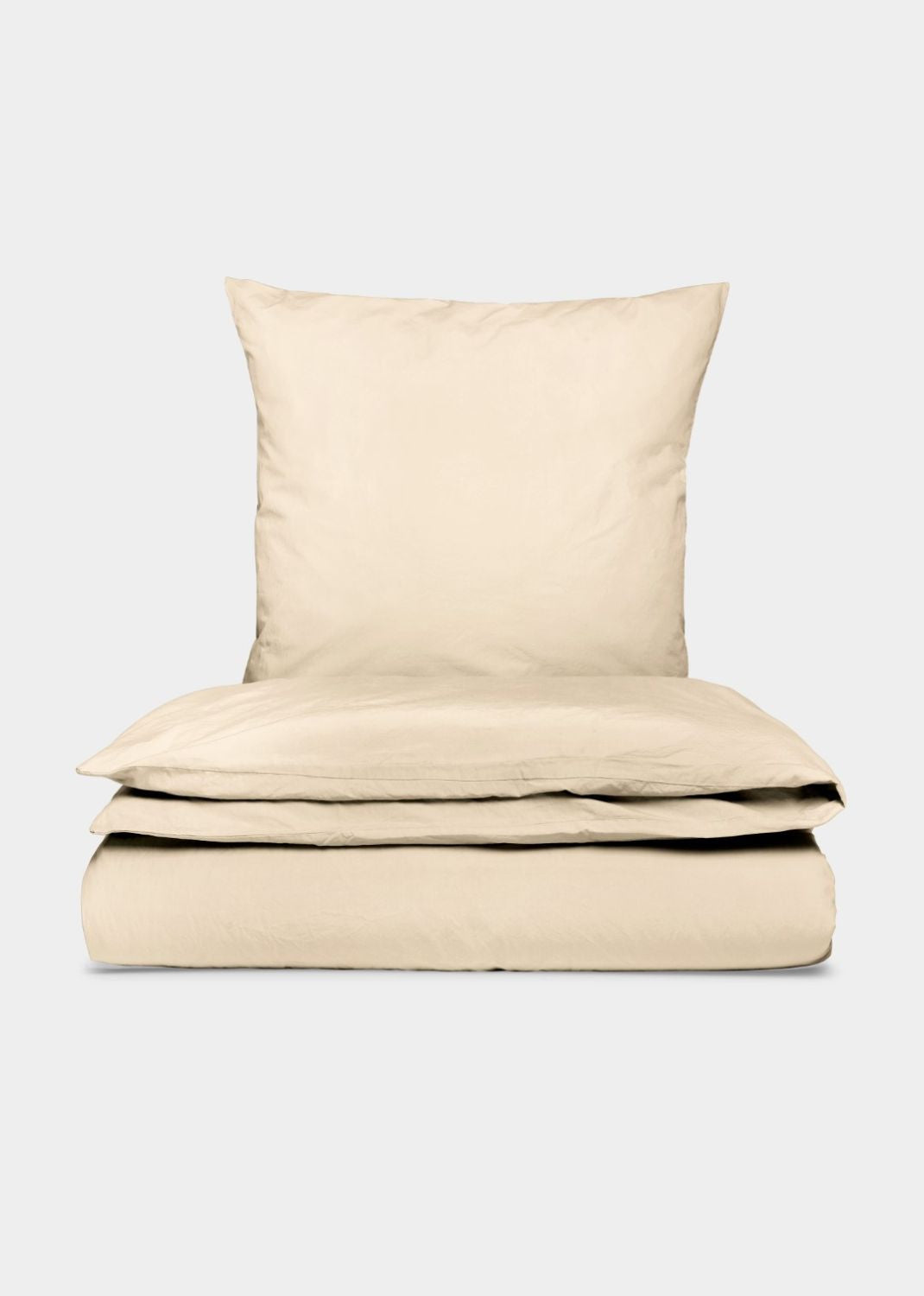 Sekan Studio Cotton Percale Bed Set - Beige