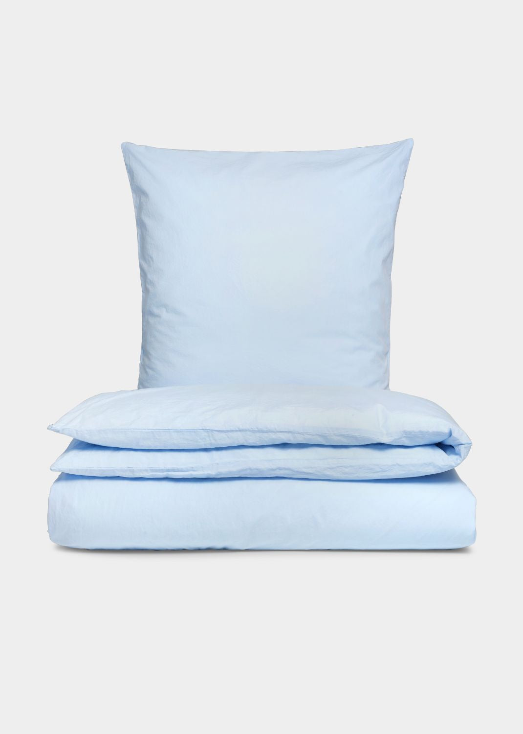 Sekan Studio Cotton Percale Bed Set - Light Blue