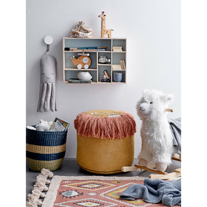 BLOOMINGVILLE MINI Kassander Krukke, Hvid, Stentøj - L13xH6,5xW9,5 cm - DesignGaragen.dk.