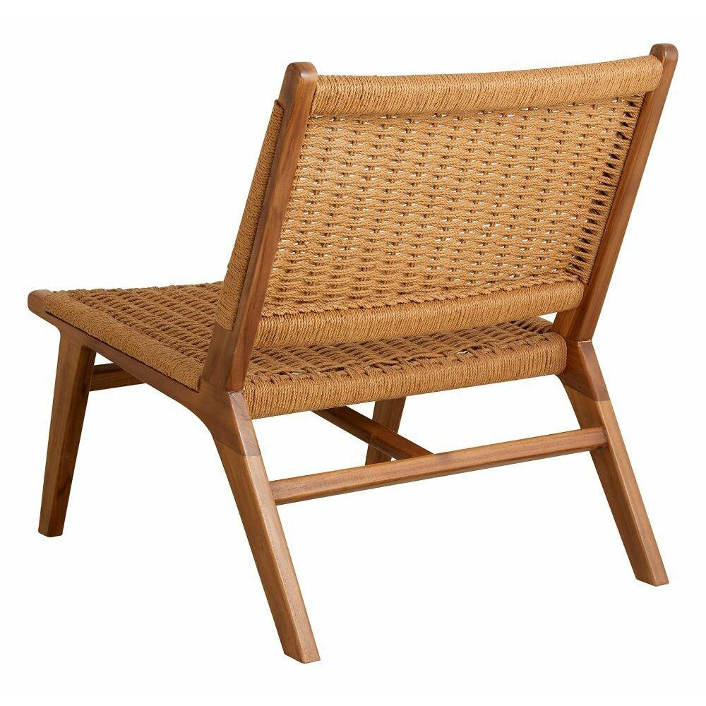 Nordal CLUB lounge chair in teak with wicker - natural