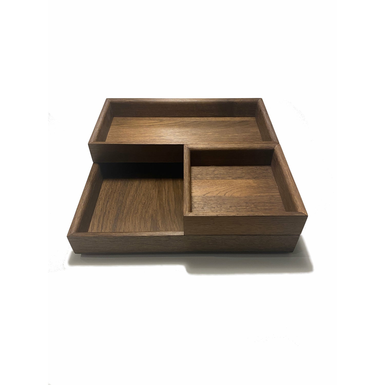 Langbo Stackable Tray Bundle - Smoked Oiled Oak