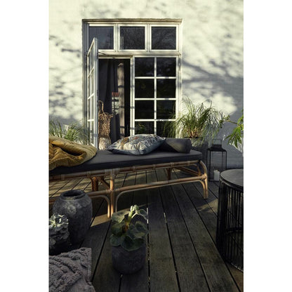 Nordal Bali Daybed in Rattan with Cushion - L203 cm - Nature/Gray