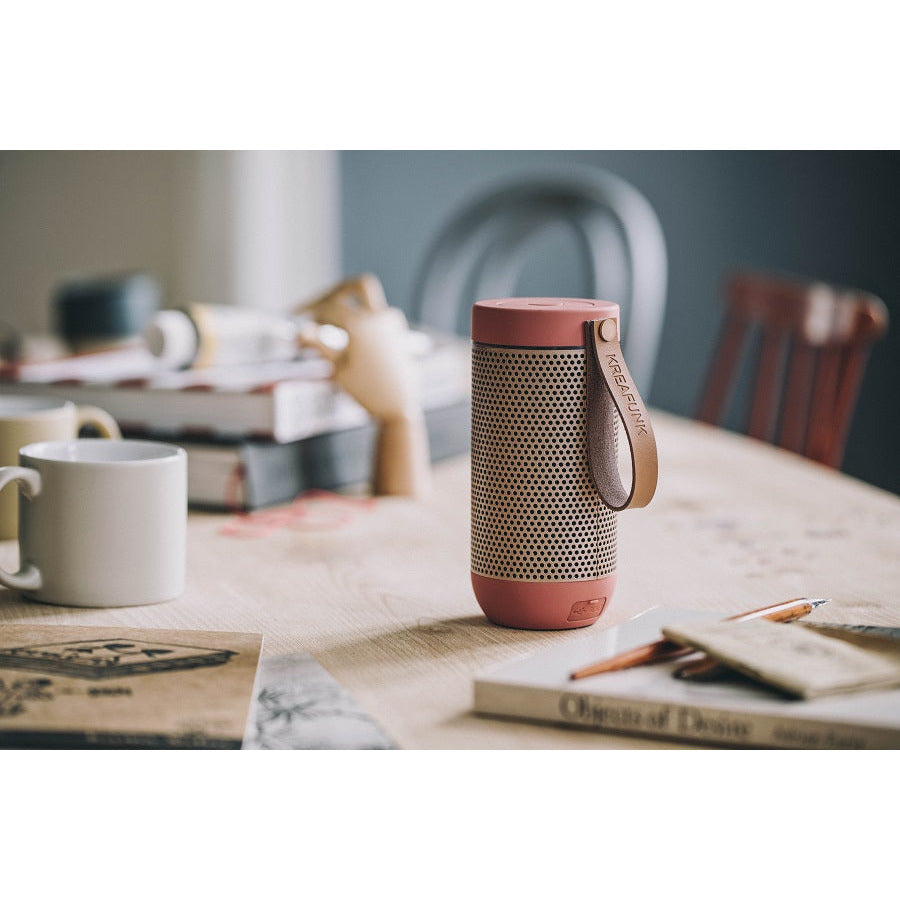 Kreafunk - Wireless speaker with strap aFUNK coral bronze