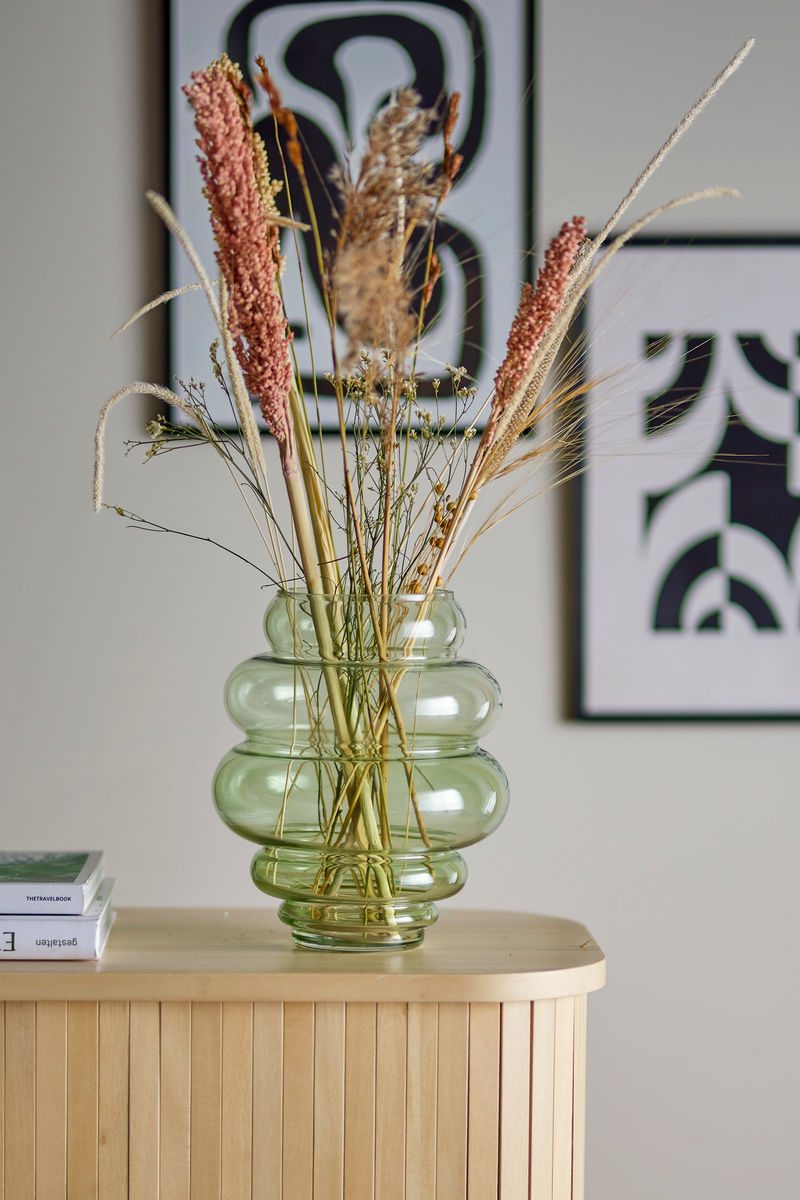 Bloomingville Annhelene Vase, Grøn, Glas - Bloomingville - DesignGaragen.dk