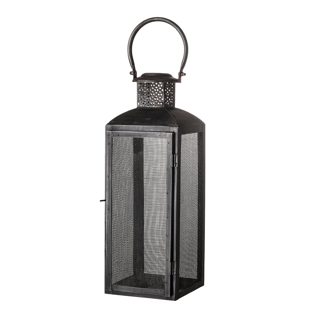 BLOOMINGVILLE Tidus Lanterne, Sort, Metal - L15xH44xW15 cm - DesignGaragen.dk.