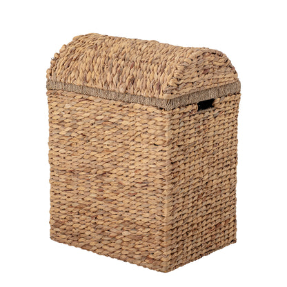 BLOOMINGVILLE MINI Freddie Kurv m/Låg, Natur, Vandhyacint - L44xH60xW35 cm - DesignGaragen.dk.