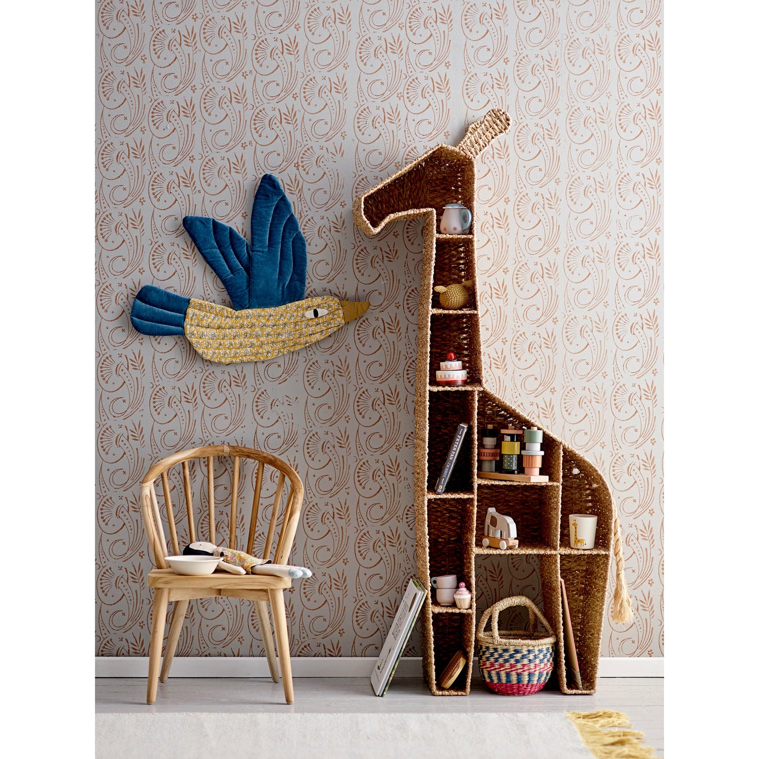 BLOOMINGVILLE MINI Lisbeth Tæppe, Gul, Bomuld - L240xW70 cm - DesignGaragen.dk.