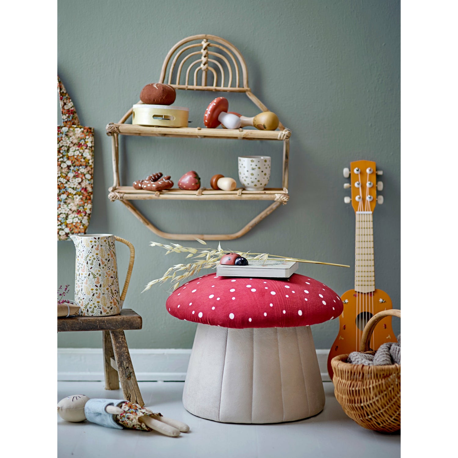 Snorre Legetøjsmad, Brun, Bomuld - L13xH4xW9 cm, Set of 6 - BLOOMINGVILLE MINI - DesignGaragen.dk