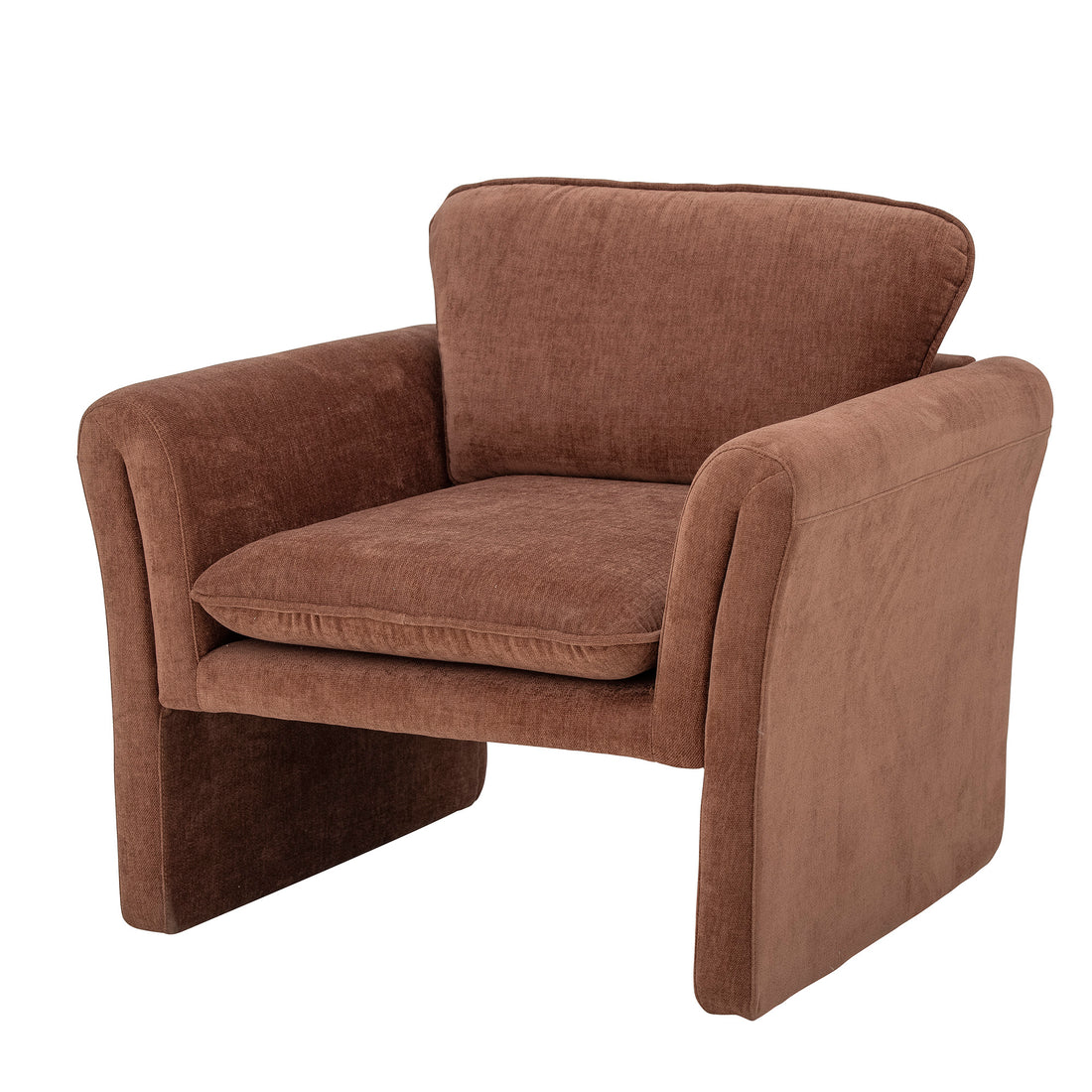 Paseo Lounge Stol, Brun, Polyester - L80xH70xW74 cm - BLOOMINGVILLE - DesignGaragen.dk
