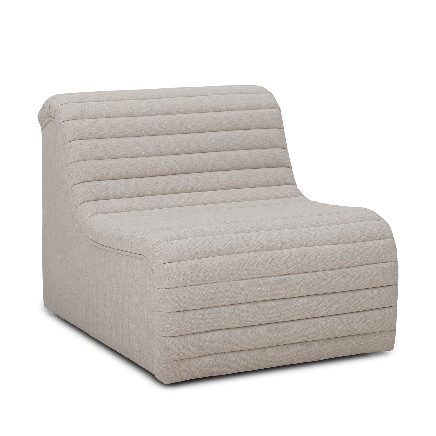 Allure Lounge Stol, Natur, Polyester - L76xH67xW91 cm - BLOOMINGVILLE - DesignGaragen.dk