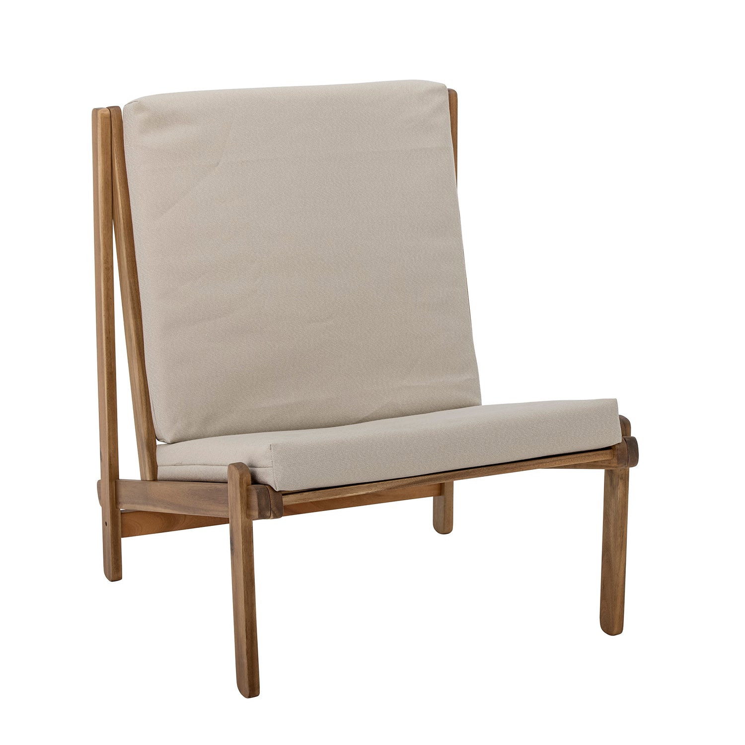 Gani Lounge Stol, Natur, Akacie - L66xH83xW80 cm - BLOOMINGVILLE - DesignGaragen.dk
