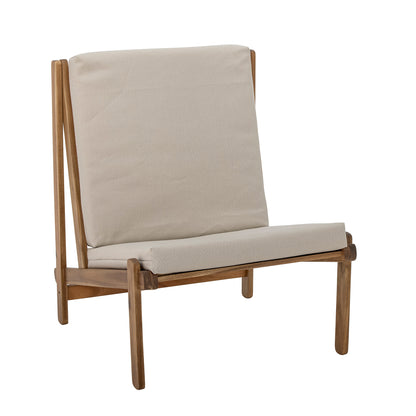 Gani Lounge Stol, Natur, Akacie - L66xH83xW80 cm - BLOOMINGVILLE - DesignGaragen.dk