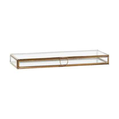 Display box, brass 31x11x3 cm