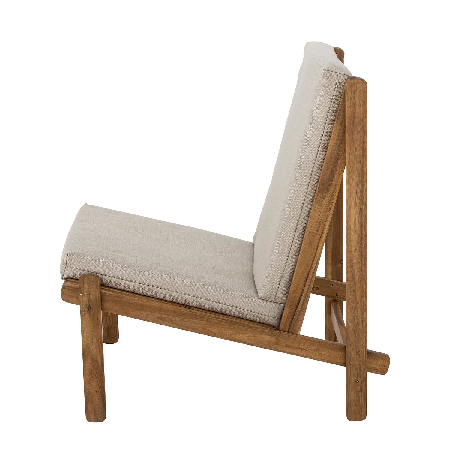 Gani Lounge Stol, Natur, Akacie - L66xH83xW80 cm - BLOOMINGVILLE - DesignGaragen.dk