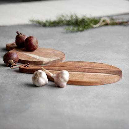 House Doctor-Cutting board, Cutting boards, Nature-dia: 22 cm, dia: 28 cm
