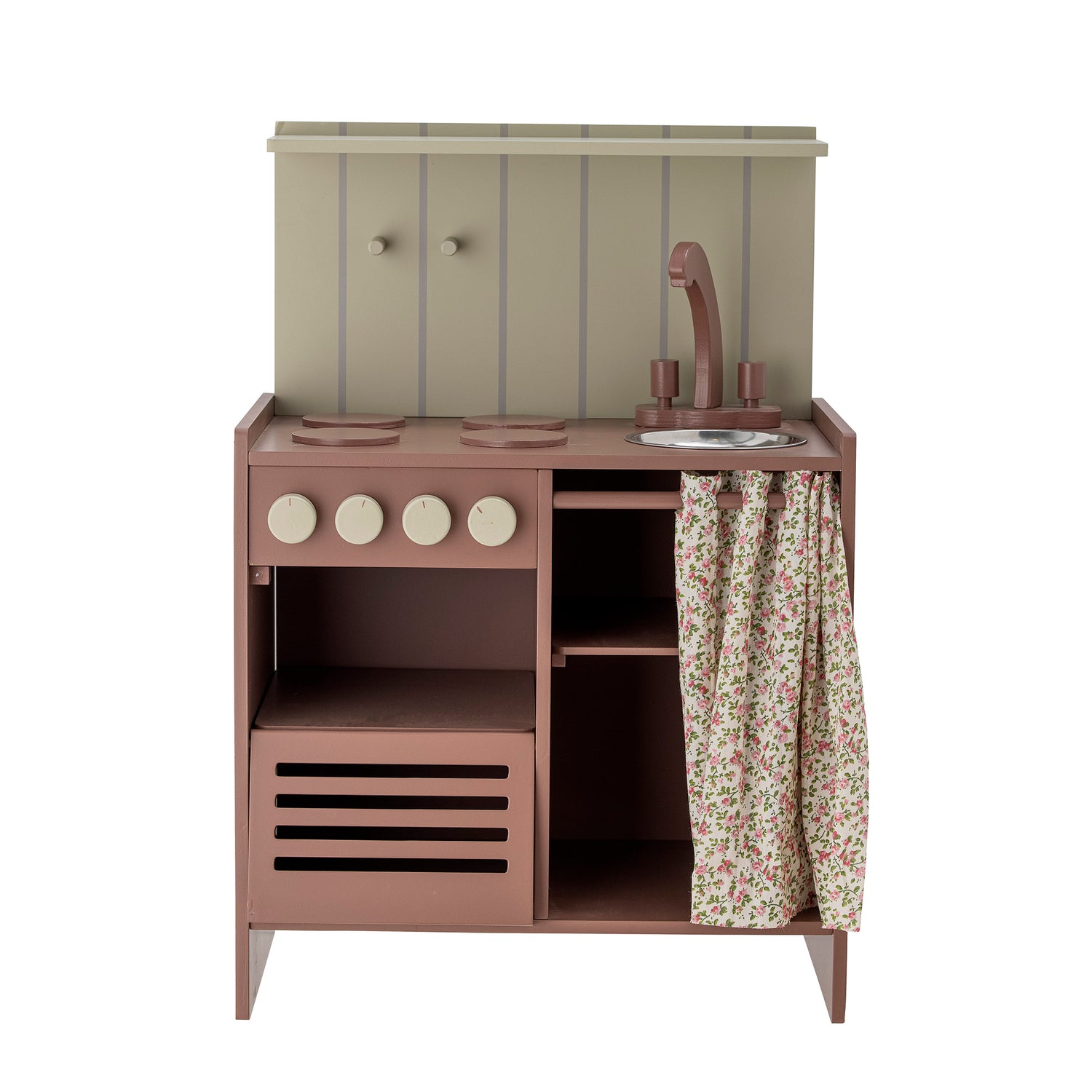 BLOOMINGVILLE MINI Pippi Mini Komfur, Brun, MDF - L40xH57,5xW26 cm - DesignGaragen.dk.