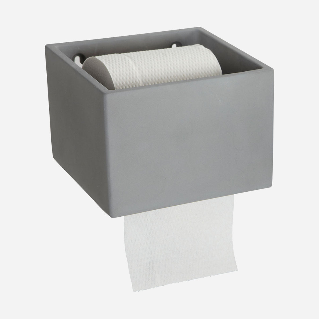 House Doctor-toilet paper holder, cement-l: 15 cm, w: 14.5 cm, h: 10.5 cm
