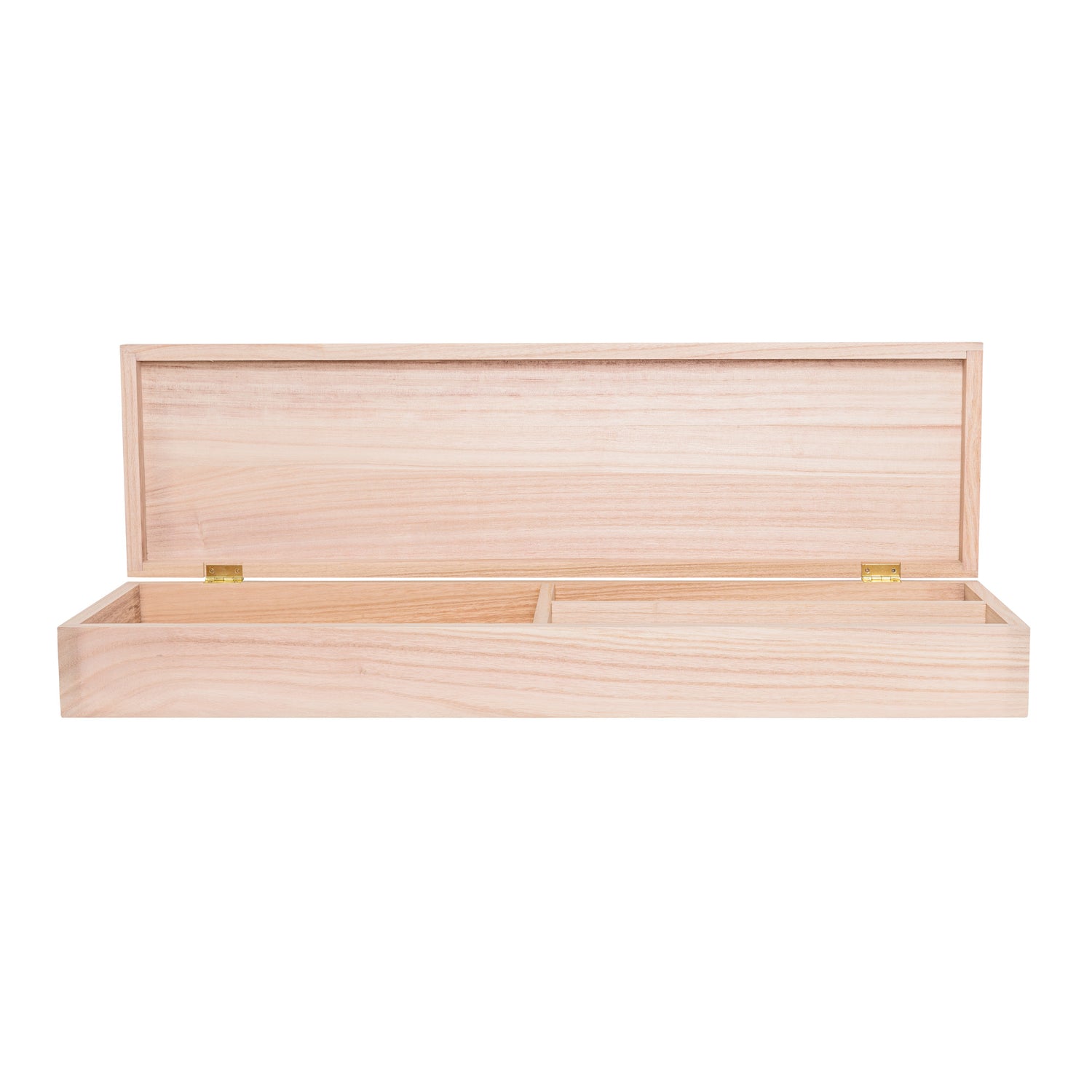 Hübsch - Storage Box, Nature, Emperor Wood L80xH10xb22 cm