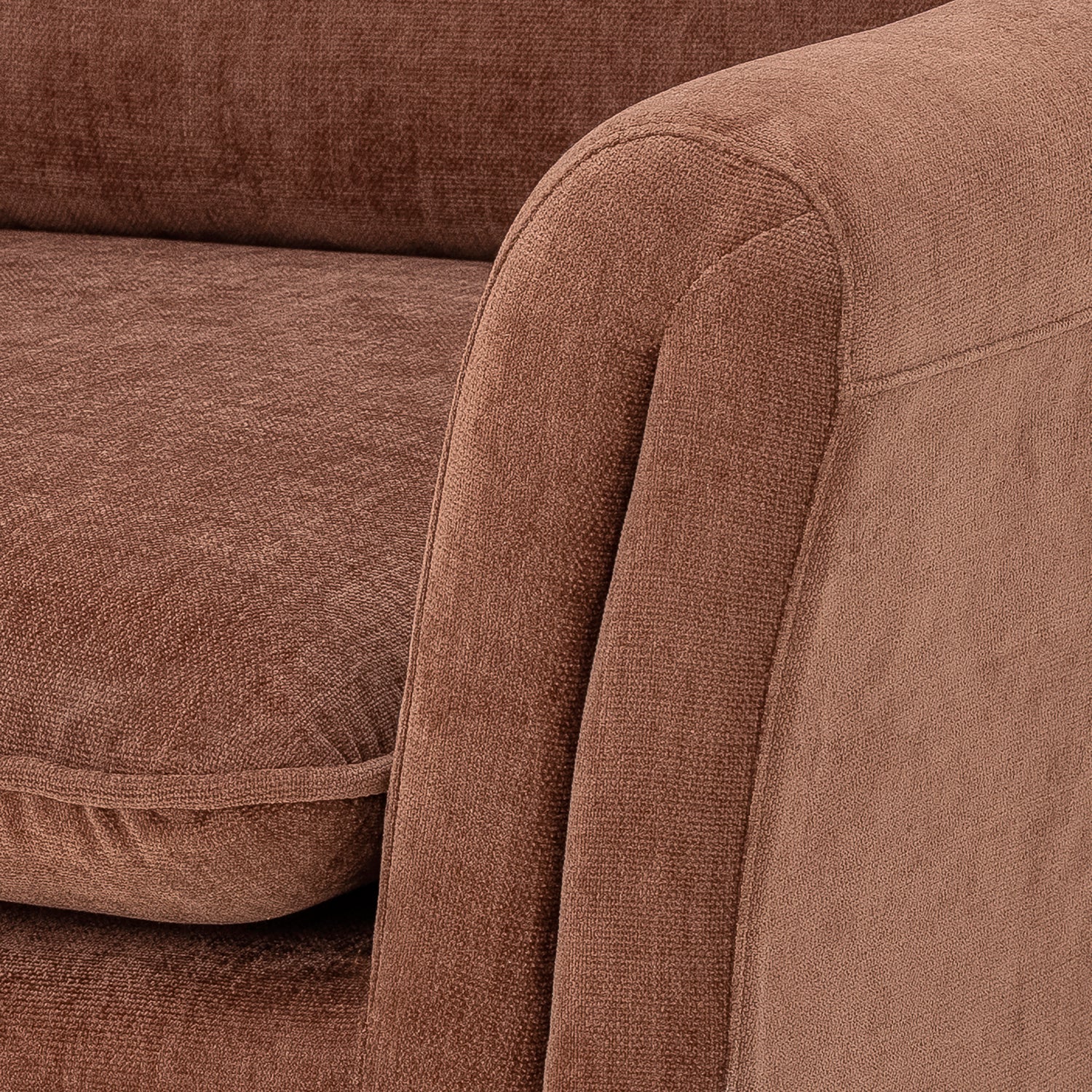 Paseo Lounge Stol, Brun, Polyester - L80xH70xW74 cm - BLOOMINGVILLE - DesignGaragen.dk