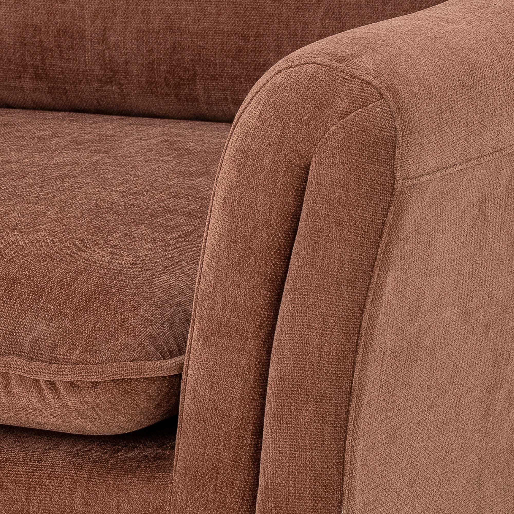 Paseo Lounge Stol, Brun, Polyester - L80xH70xW74 cm - BLOOMINGVILLE - DesignGaragen.dk