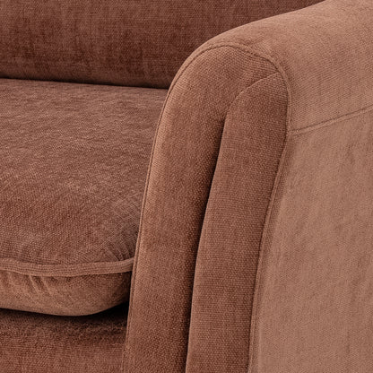 Paseo Lounge Stol, Brun, Polyester - L80xH70xW74 cm - BLOOMINGVILLE - DesignGaragen.dk