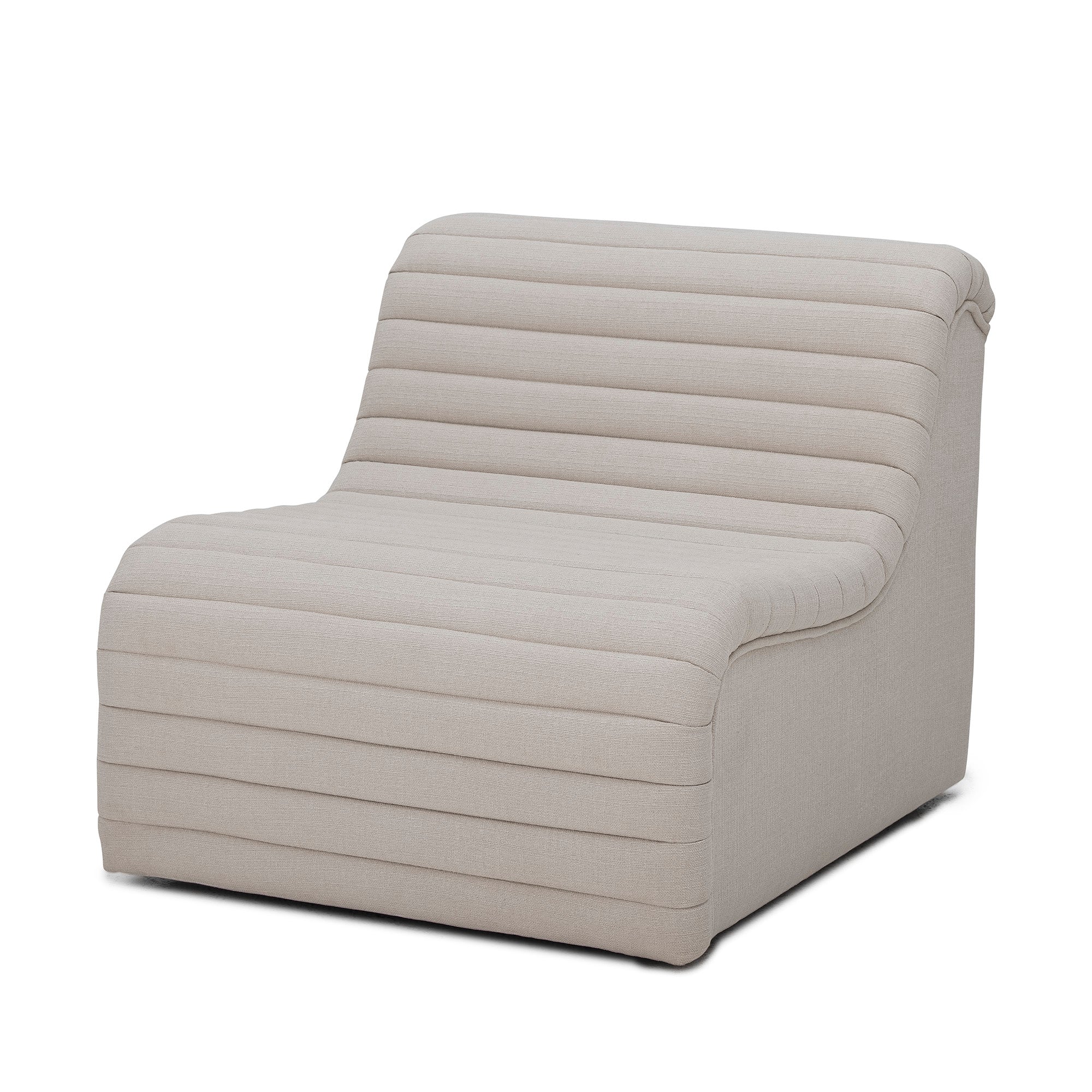 Allure Lounge Stol, Natur, Polyester - L76xH67xW91 cm - BLOOMINGVILLE - DesignGaragen.dk