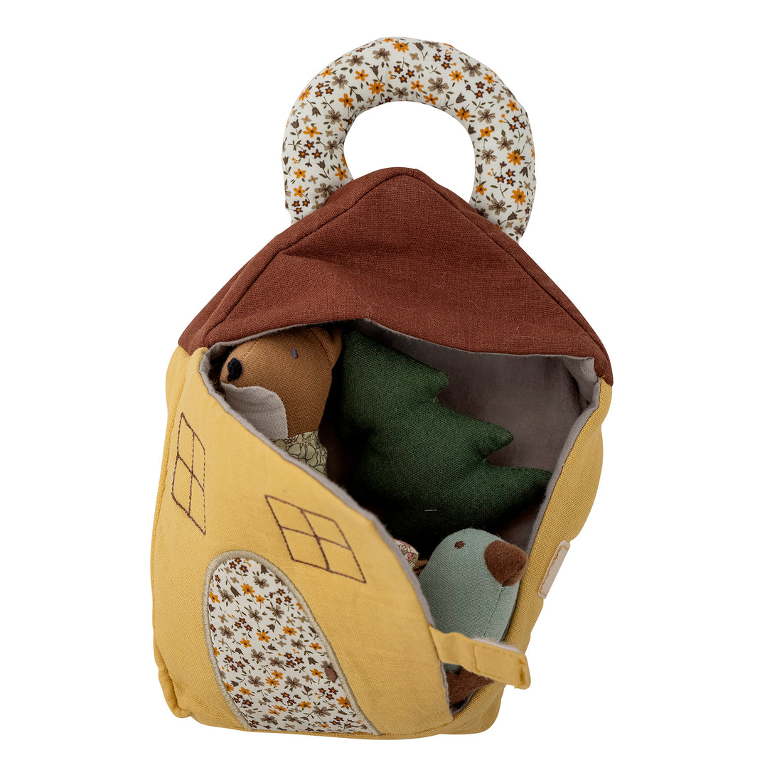 Tio Soft Toy, Brun, Hør - L14xH24xW3 cm, Set of 5 - BLOOMINGVILLE MINI - DesignGaragen.dk