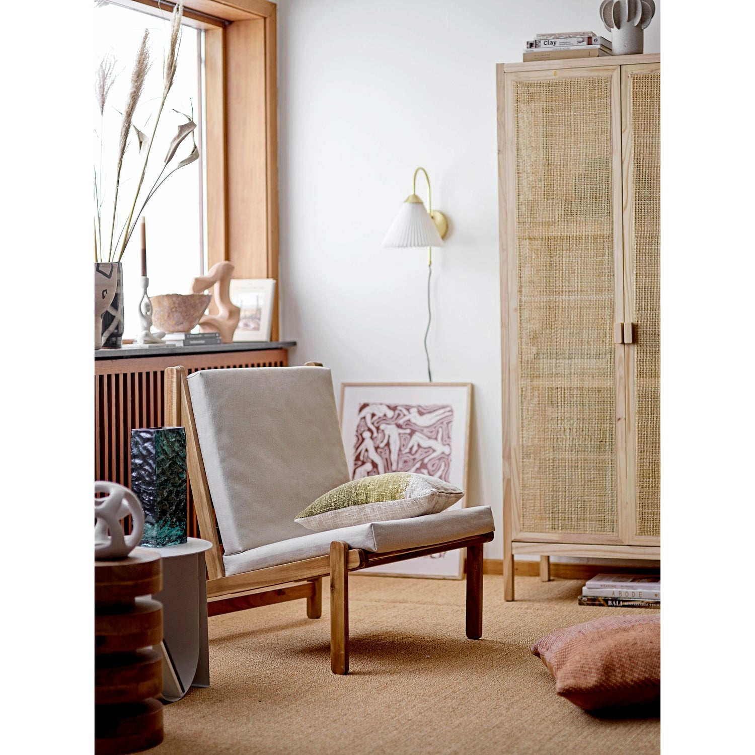 Gani Lounge Stol, Natur, Akacie - L66xH83xW80 cm - BLOOMINGVILLE - DesignGaragen.dk