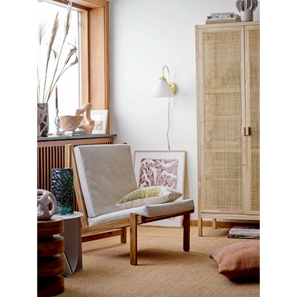 Gani Lounge Stol, Natur, Akacie - L66xH83xW80 cm - BLOOMINGVILLE - DesignGaragen.dk