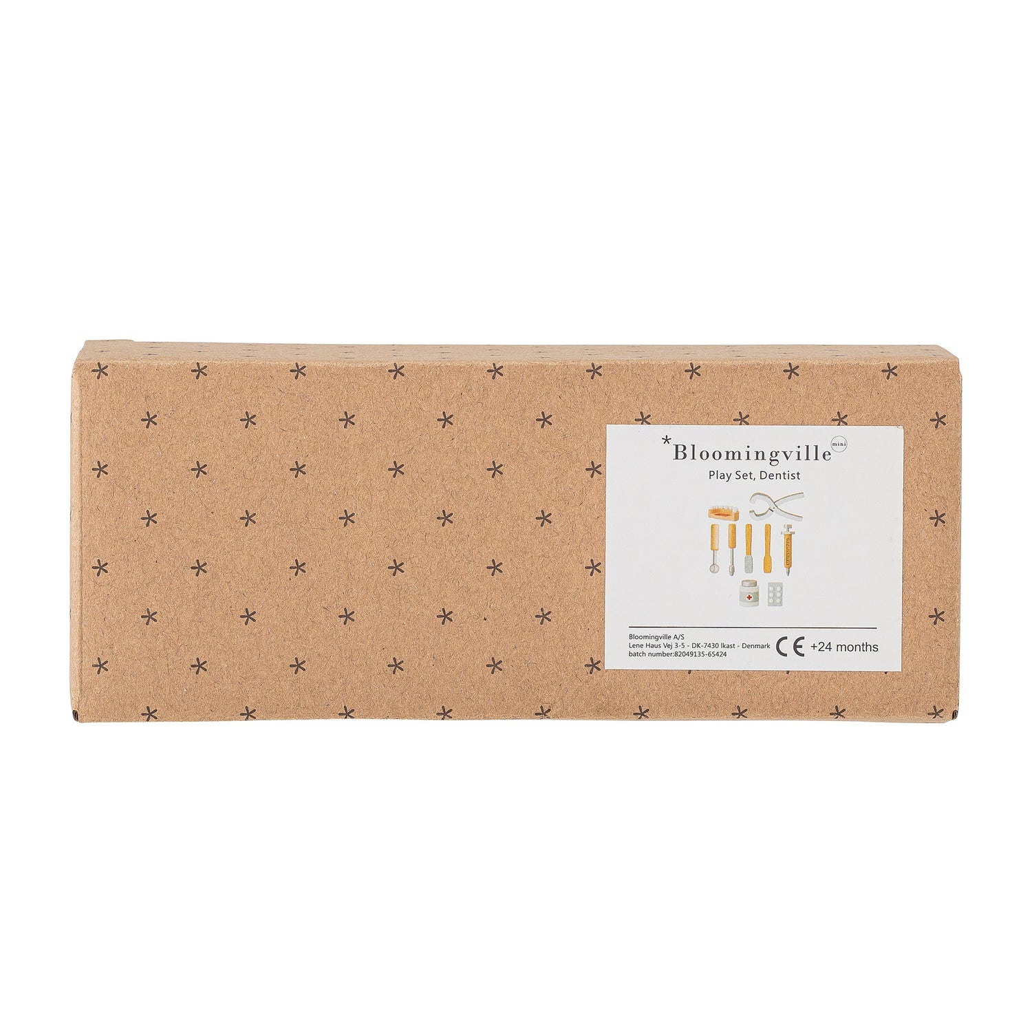 Eleo Legesæt, Tandlæge, Grå, Bøg - L14xH10xW5,5 cm, Set of 9 - BLOOMINGVILLE MINI - DesignGaragen.dk