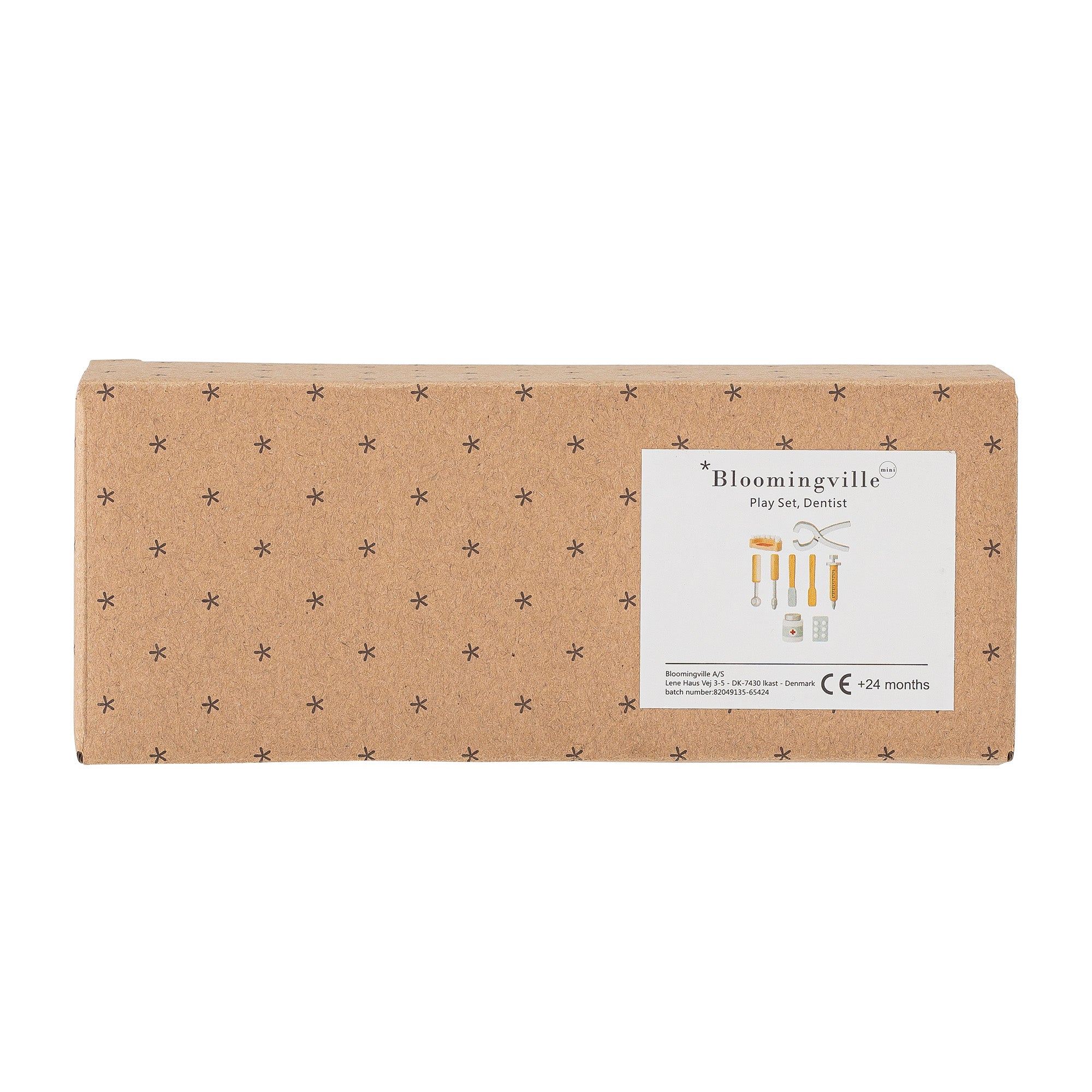 Eleo Legesæt, Tandlæge, Grå, Bøg - L14xH10xW5,5 cm, Set of 9 - BLOOMINGVILLE MINI - DesignGaragen.dk