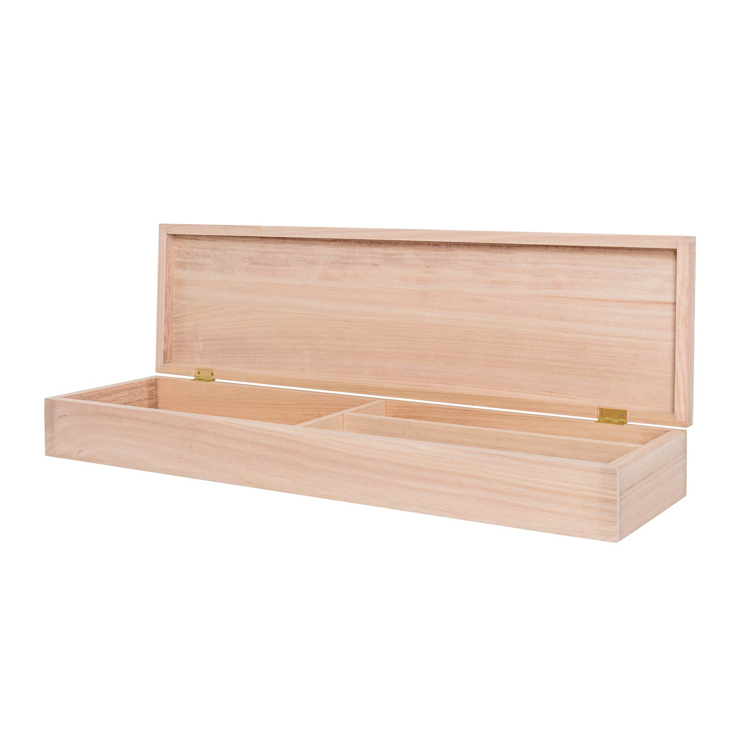 Hübsch - Storage Box, Nature, Emperor Wood L80xH10xb22 cm